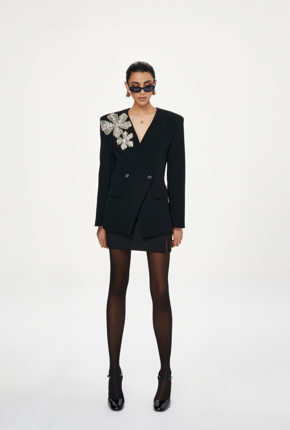 Giacca Arlee fiori strass Tpn