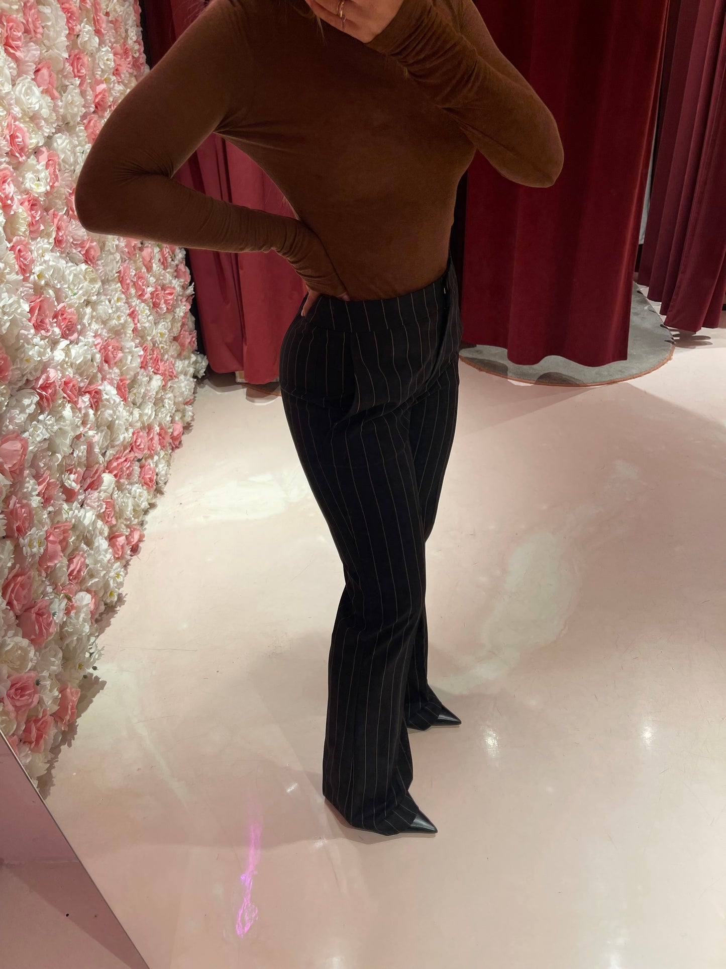 Crizia- Pantalone dritto gessato • Mar de Margaritas