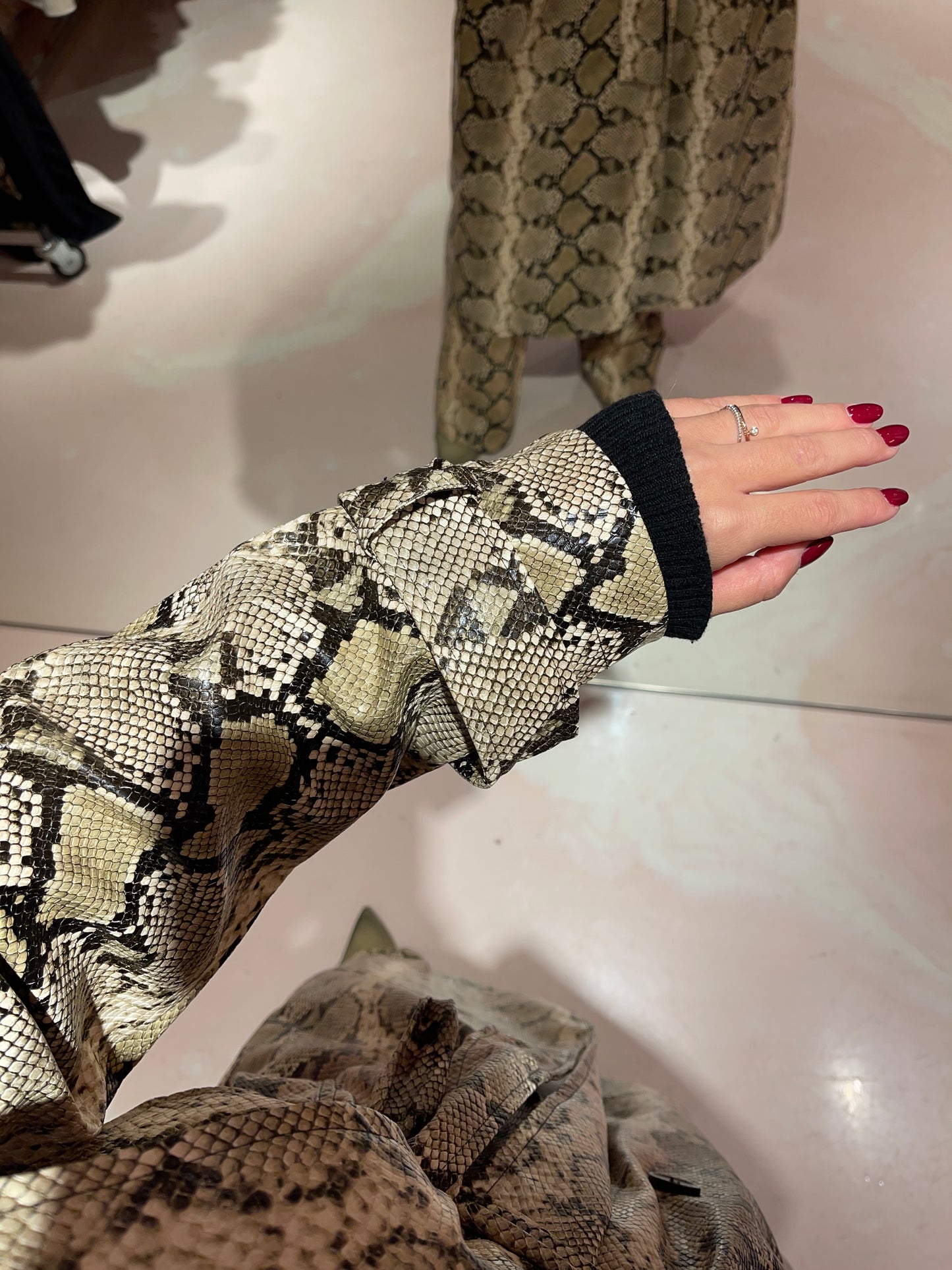 Trench eco pitonato gl