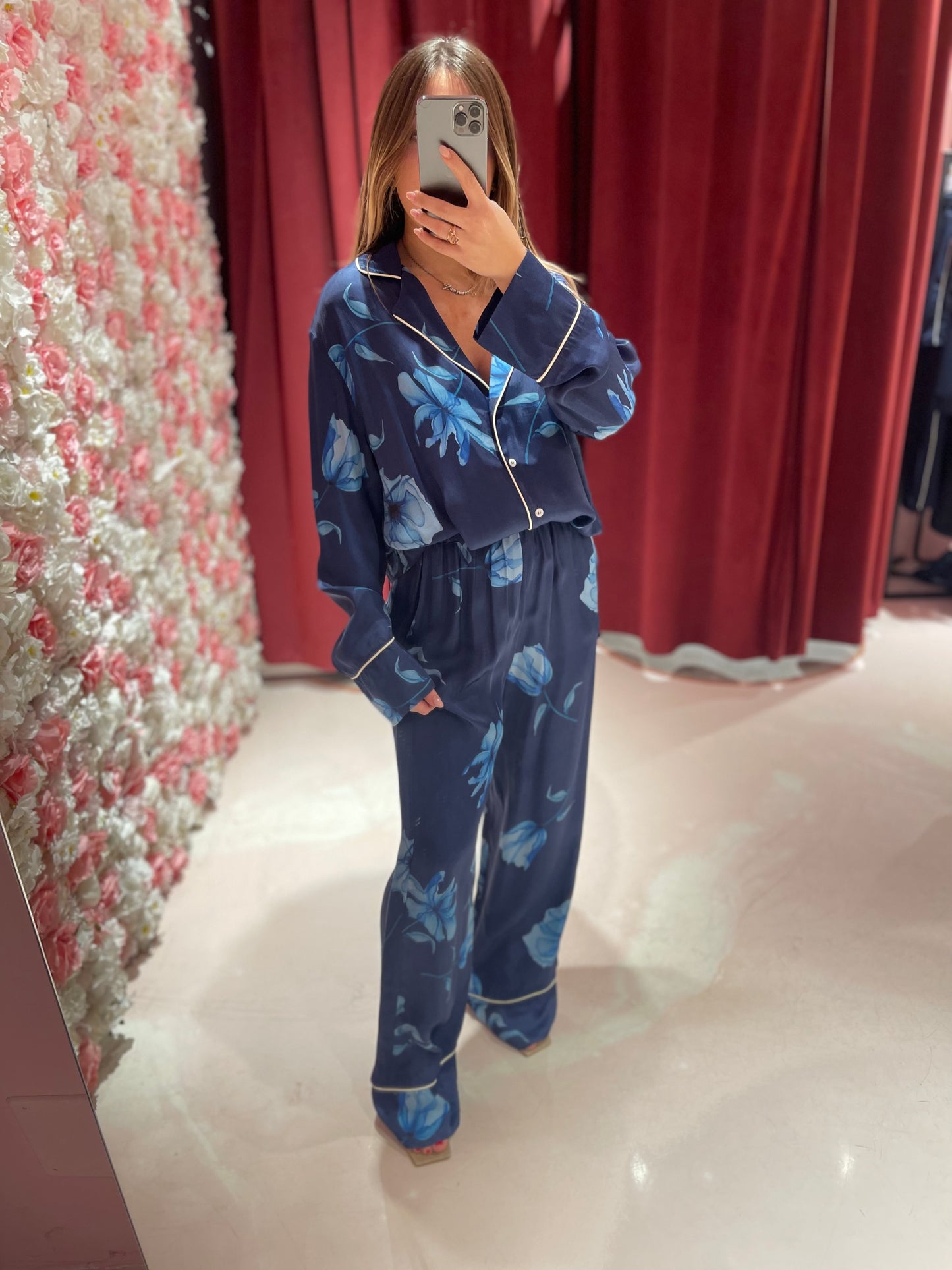 Alison - Blazer Maniche Lunghe • Lotus Blu Mar de Margaritas