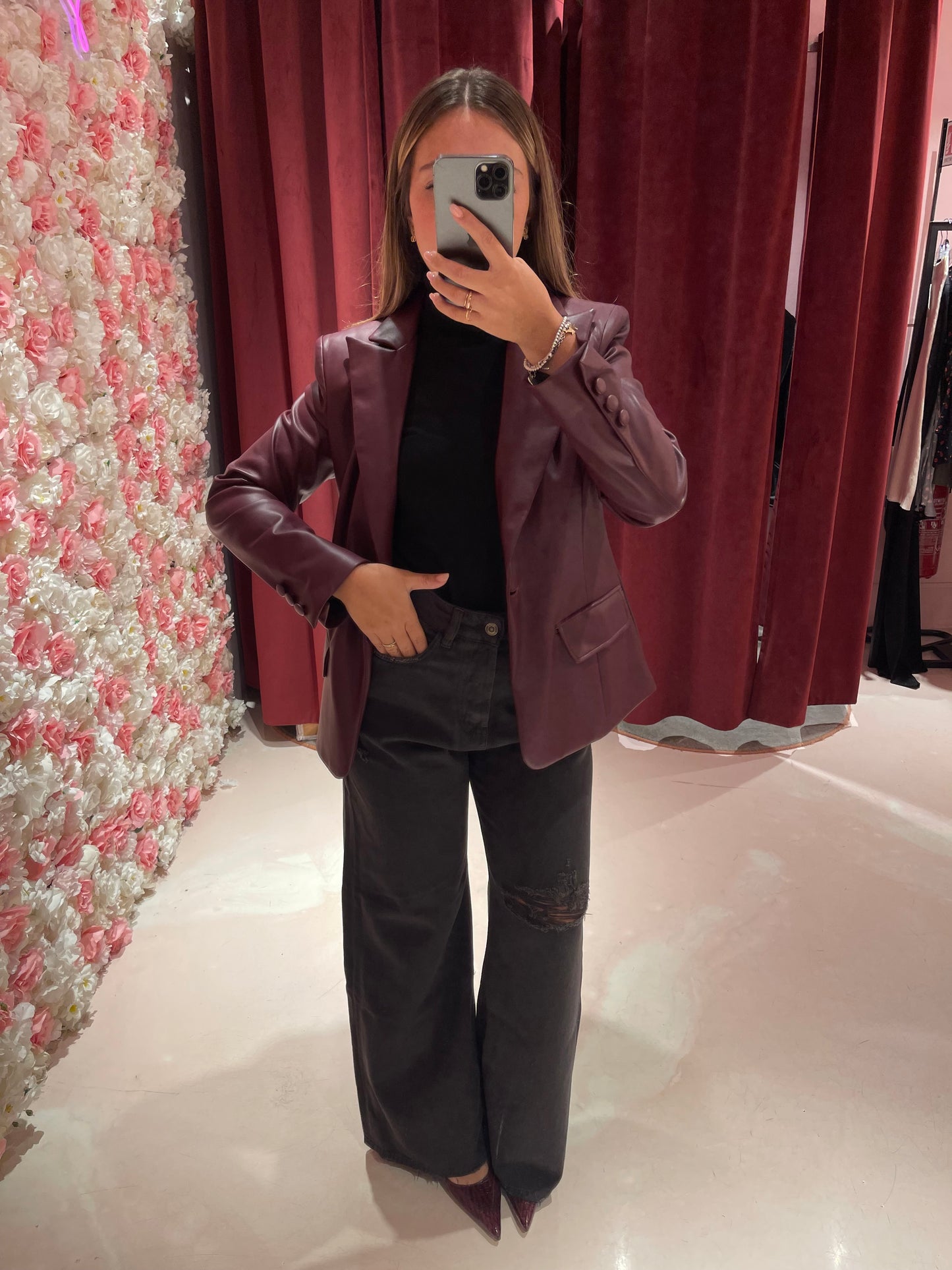 Giacca eco bordeaux Dramee