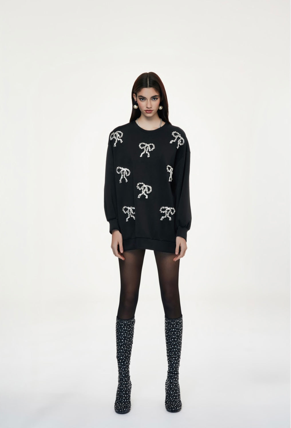 Nogara felpa fiocchi nera Odi Odi