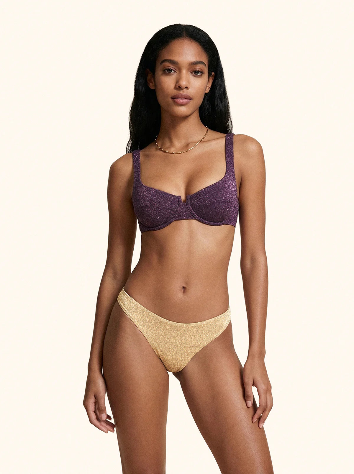 Slip fisso Donna Me Fui Gold
