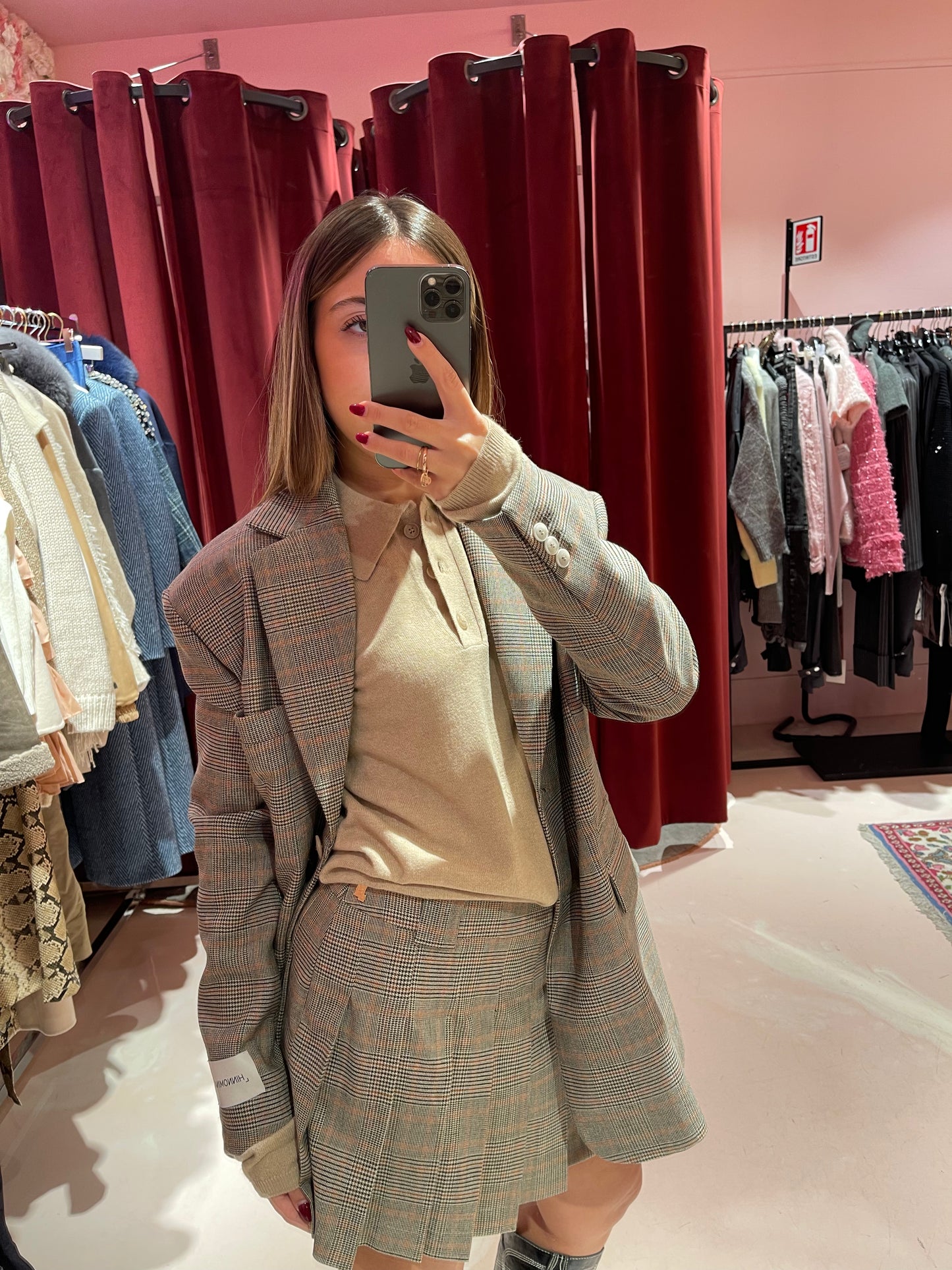 Gonna corta pieghe principe di Galles HINNOMINATE