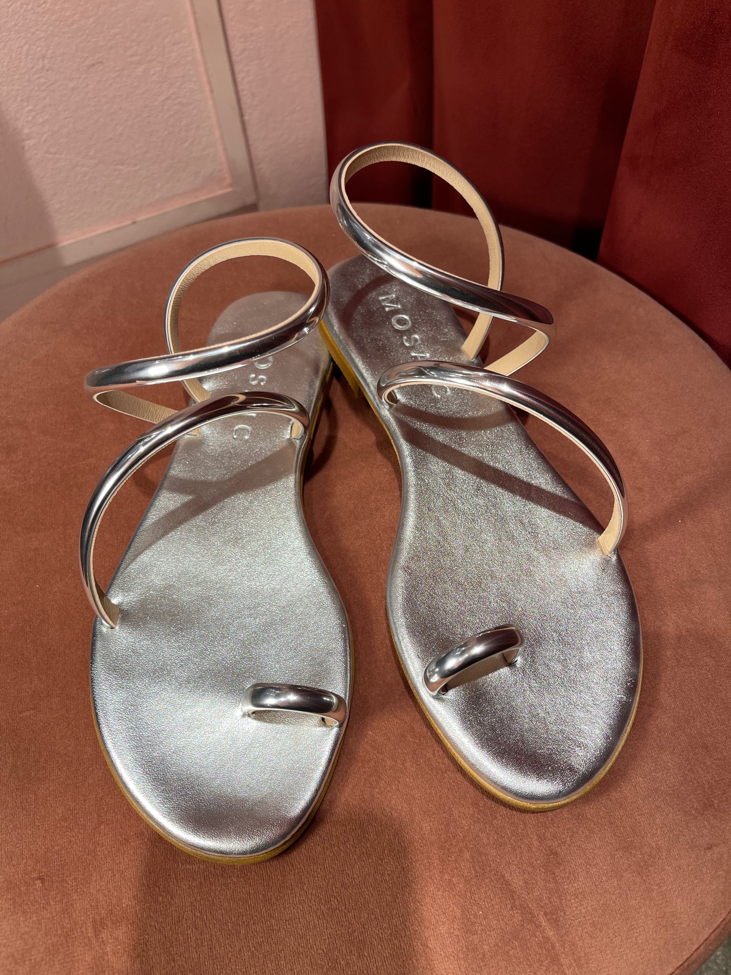 Sandalo Elena metallizzato Silver