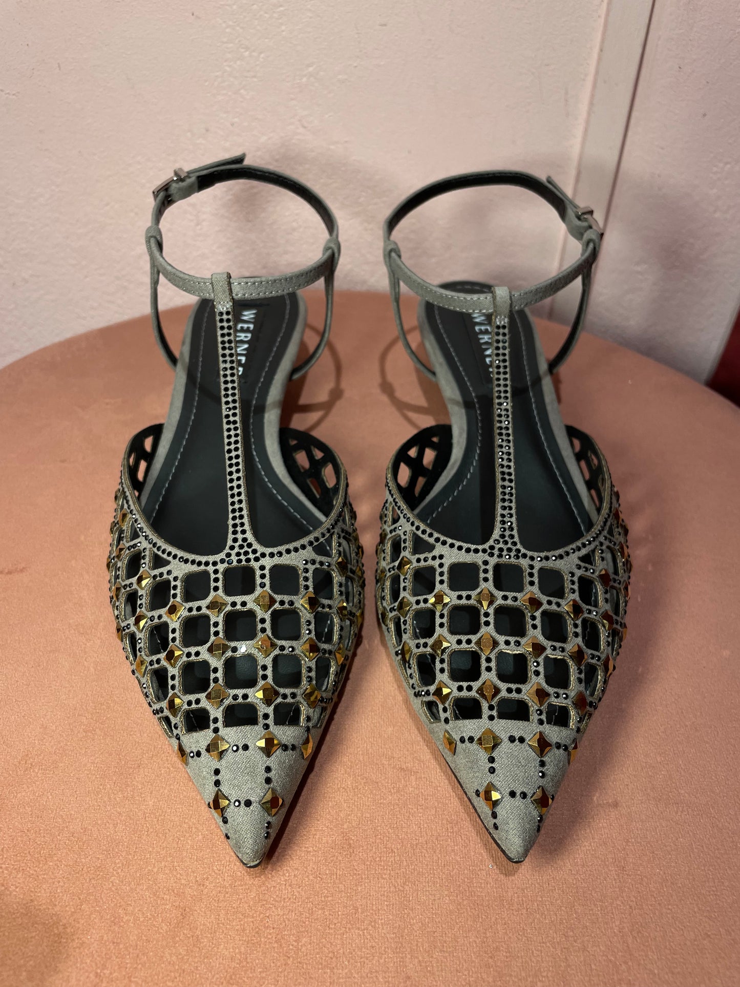 Slingback rete strass Werner