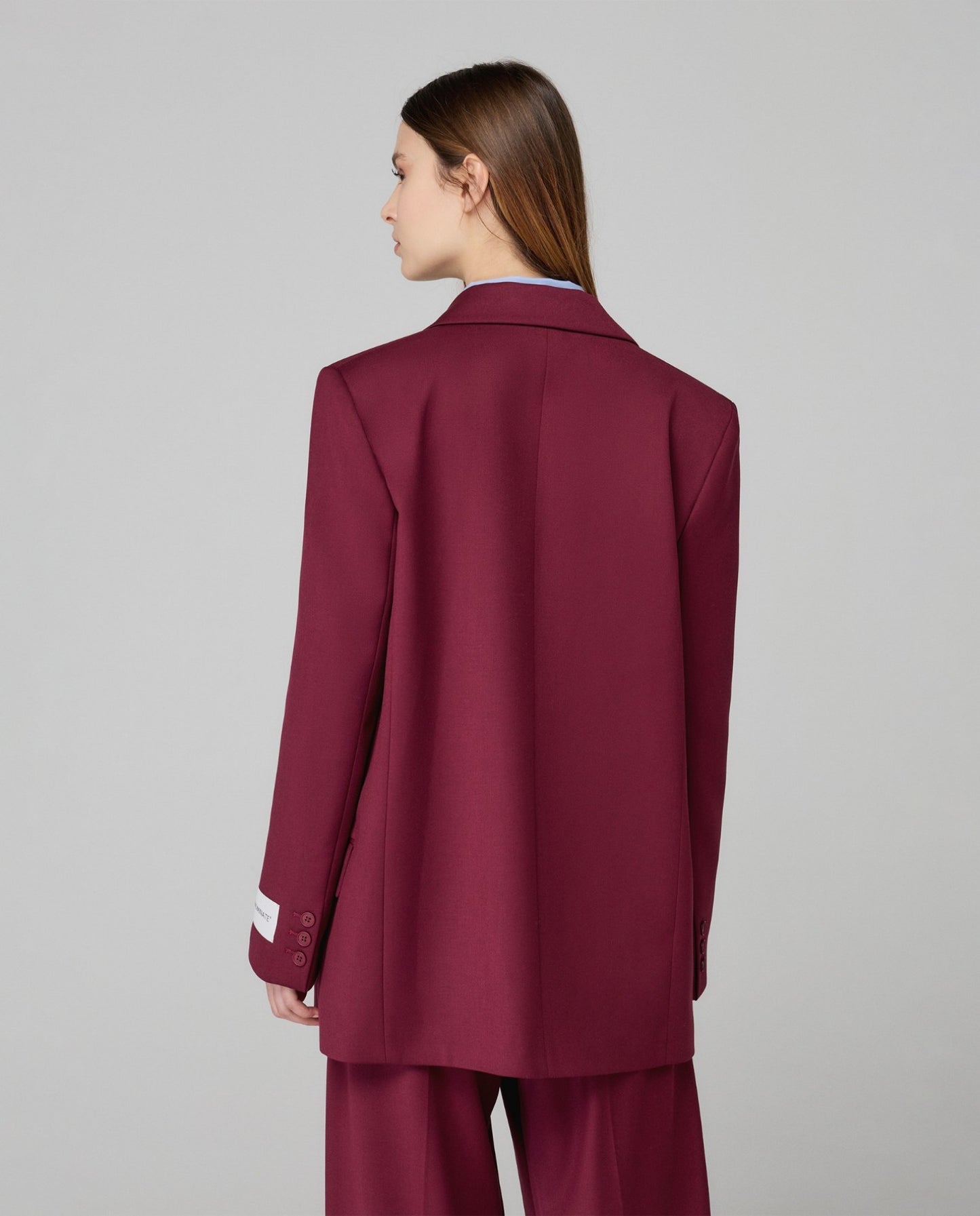 Blazer Doppiopetto Con Spalline • Bordeaux HINNOMINATE