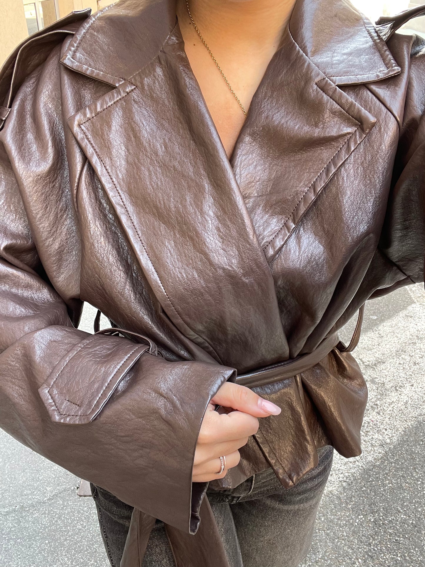 Dalton trench eco cintura caffè Tpn