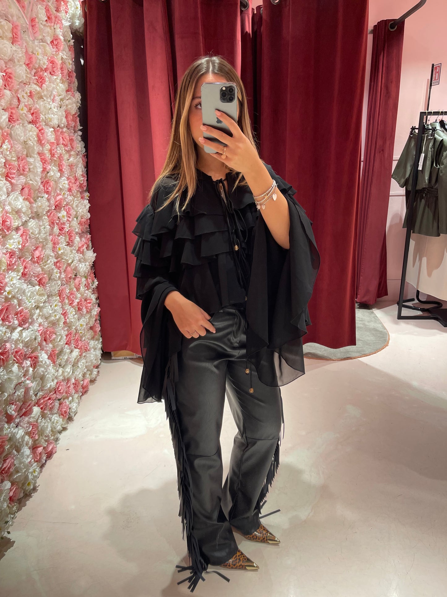 Clayde pantalone eco frange Tpn