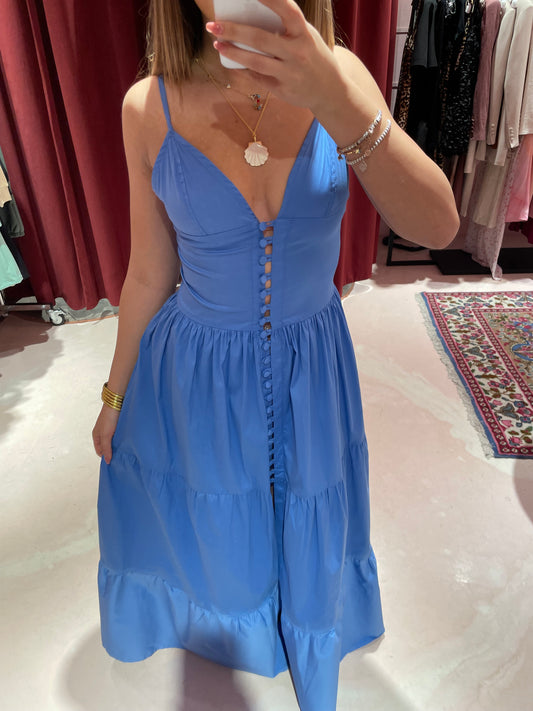 Abito lungo con bottoncini Me Fui