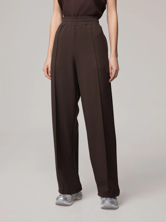 Pantalone in viscosa con nervature cioccolato Hinnominate