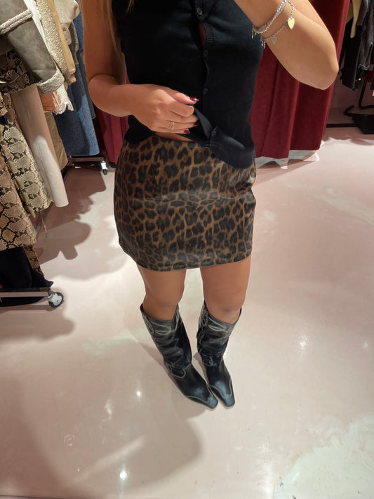 Minigonna eco maculata gl