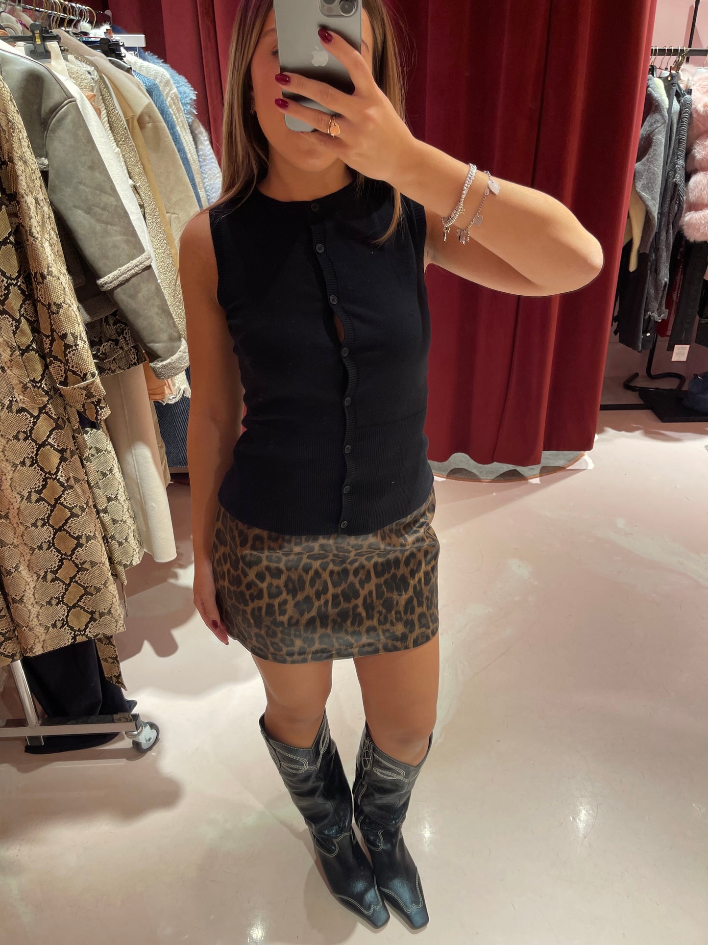 Maglione gilet bottoncini gl