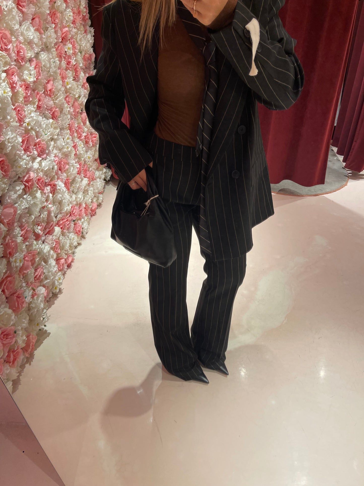 Crizia- Pantalone dritto gessato • Mar de Margaritas