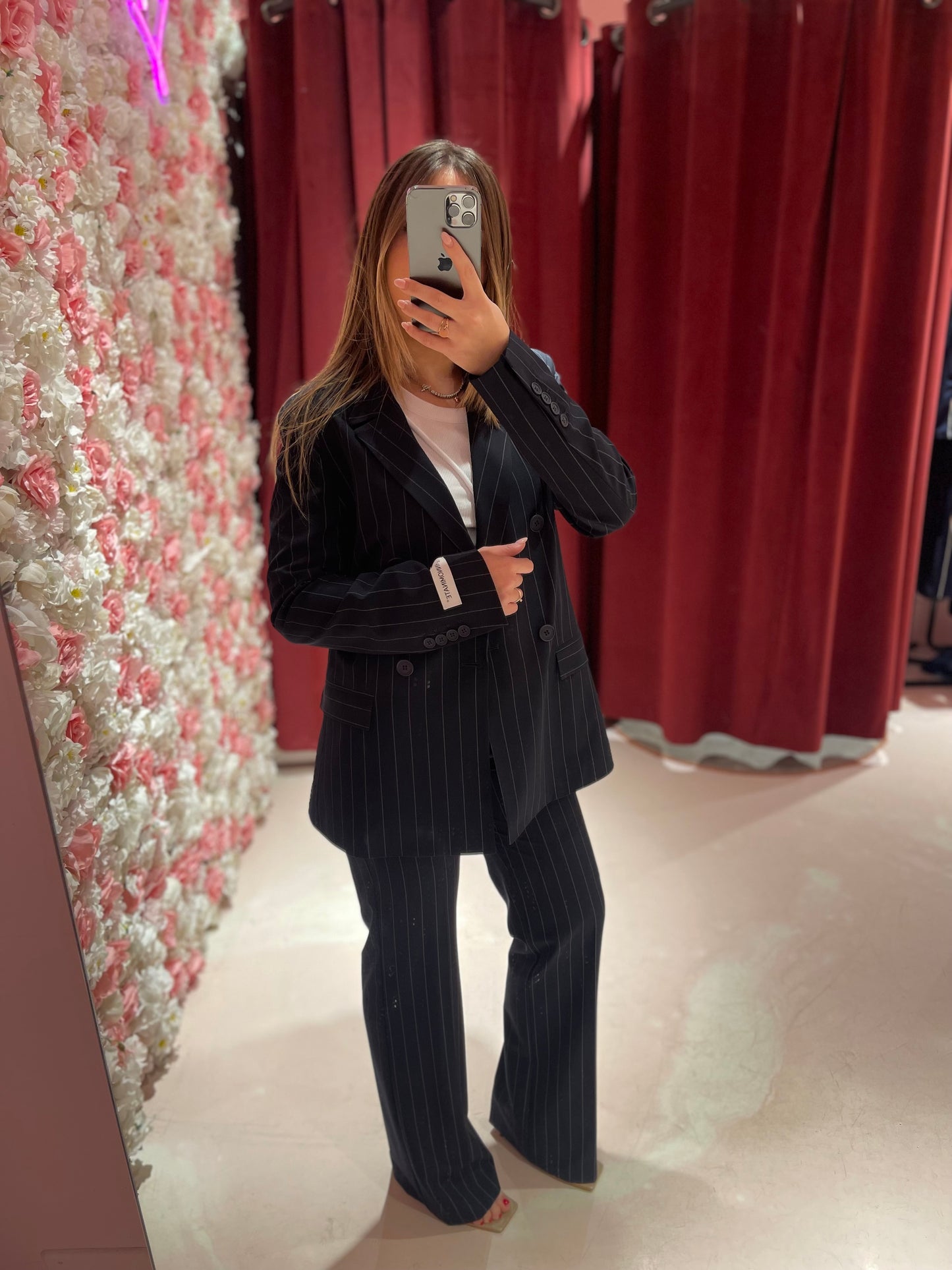 Pantalone Gessato Asciutto • Blu HINNOMINATE