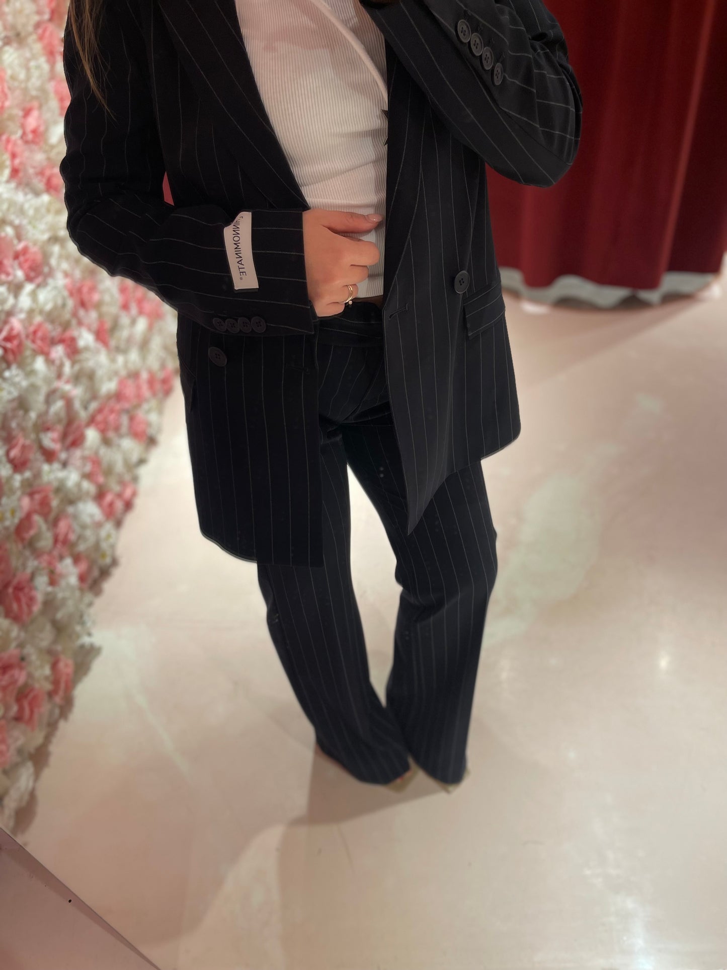 Pantalone Gessato Asciutto • Blu HINNOMINATE