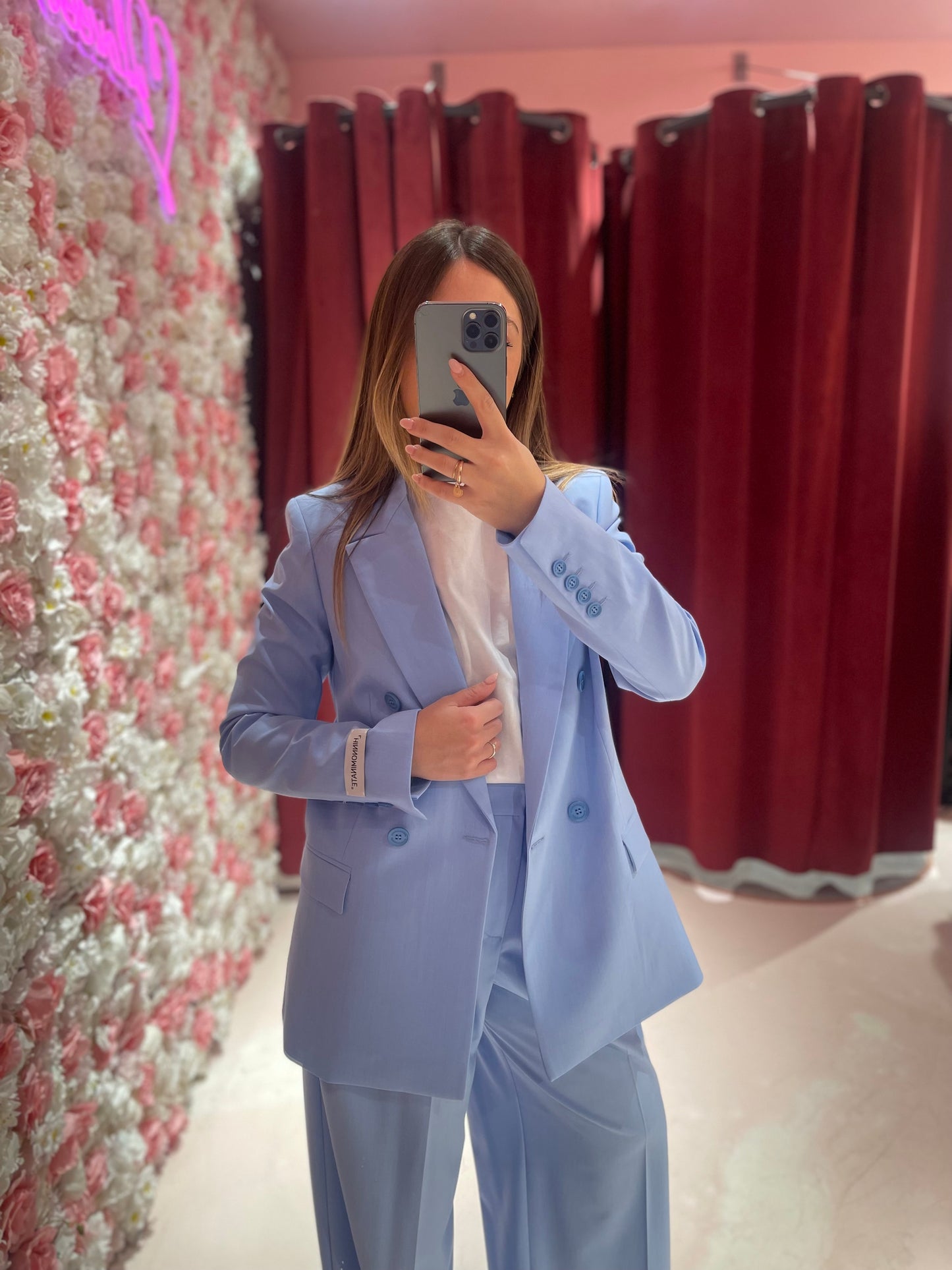 Giacca Doppiopetto Con Spalline • Azzurro Pastello HINNOMINATE