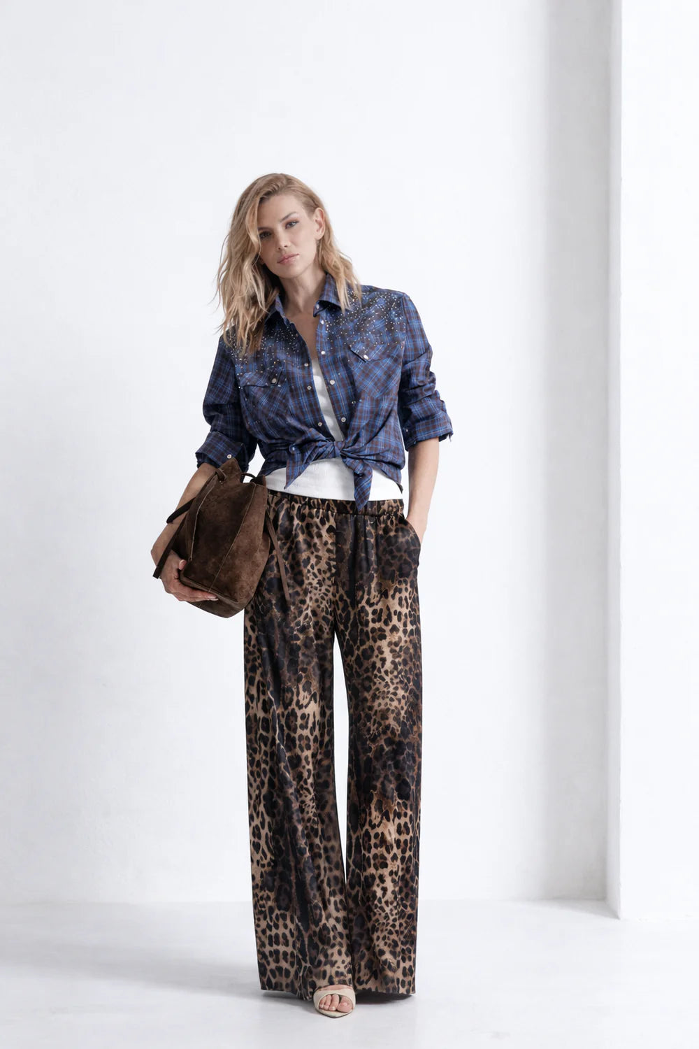 PANTALONE ICONIC BLAIR GAMBA AMPIA E TASCHE ODI ET AMO