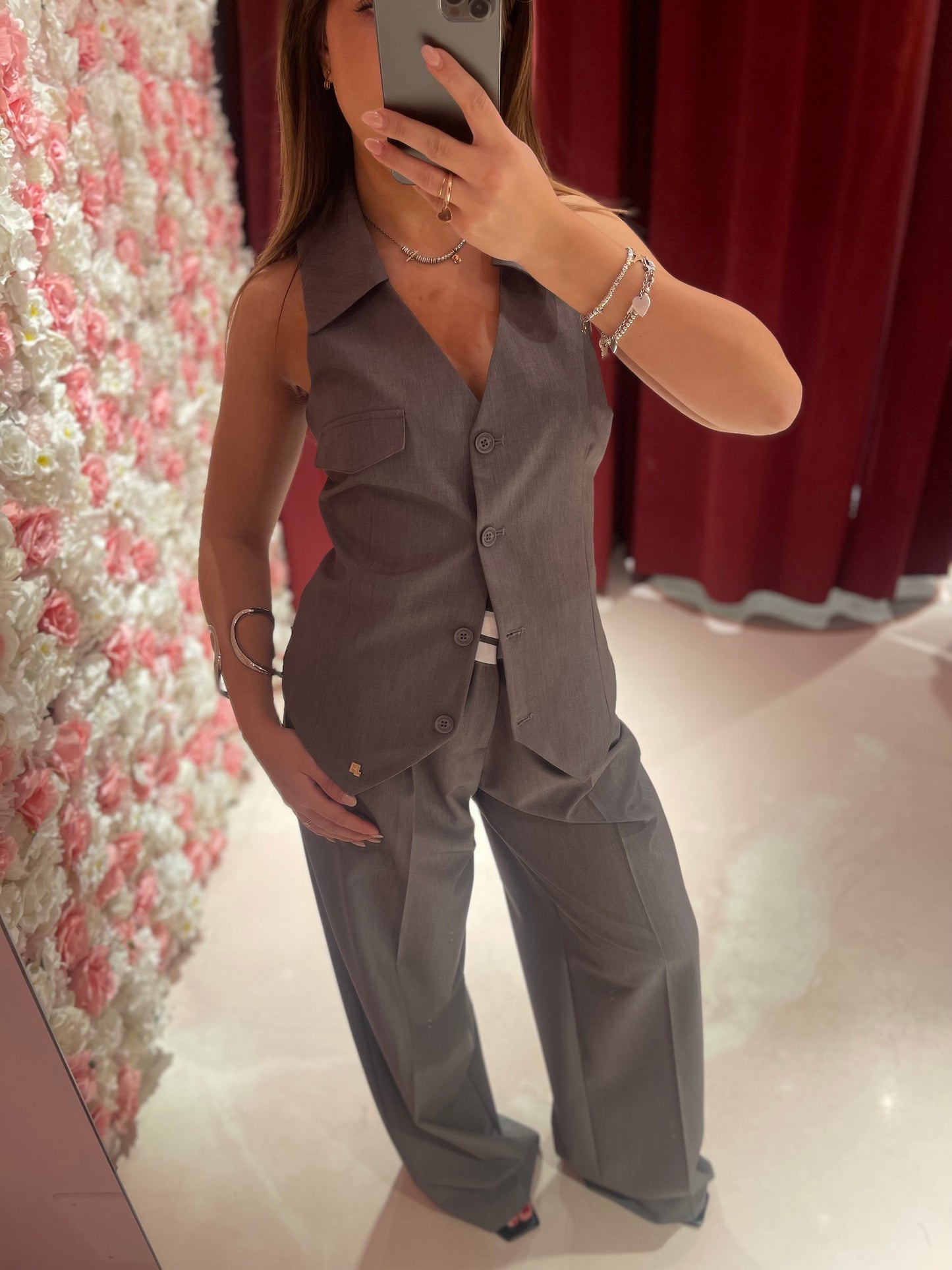 Gilet Con Reverse • Grigio Melange HINNOMINATE