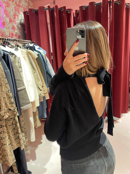 Maglione schiena scoperta lh