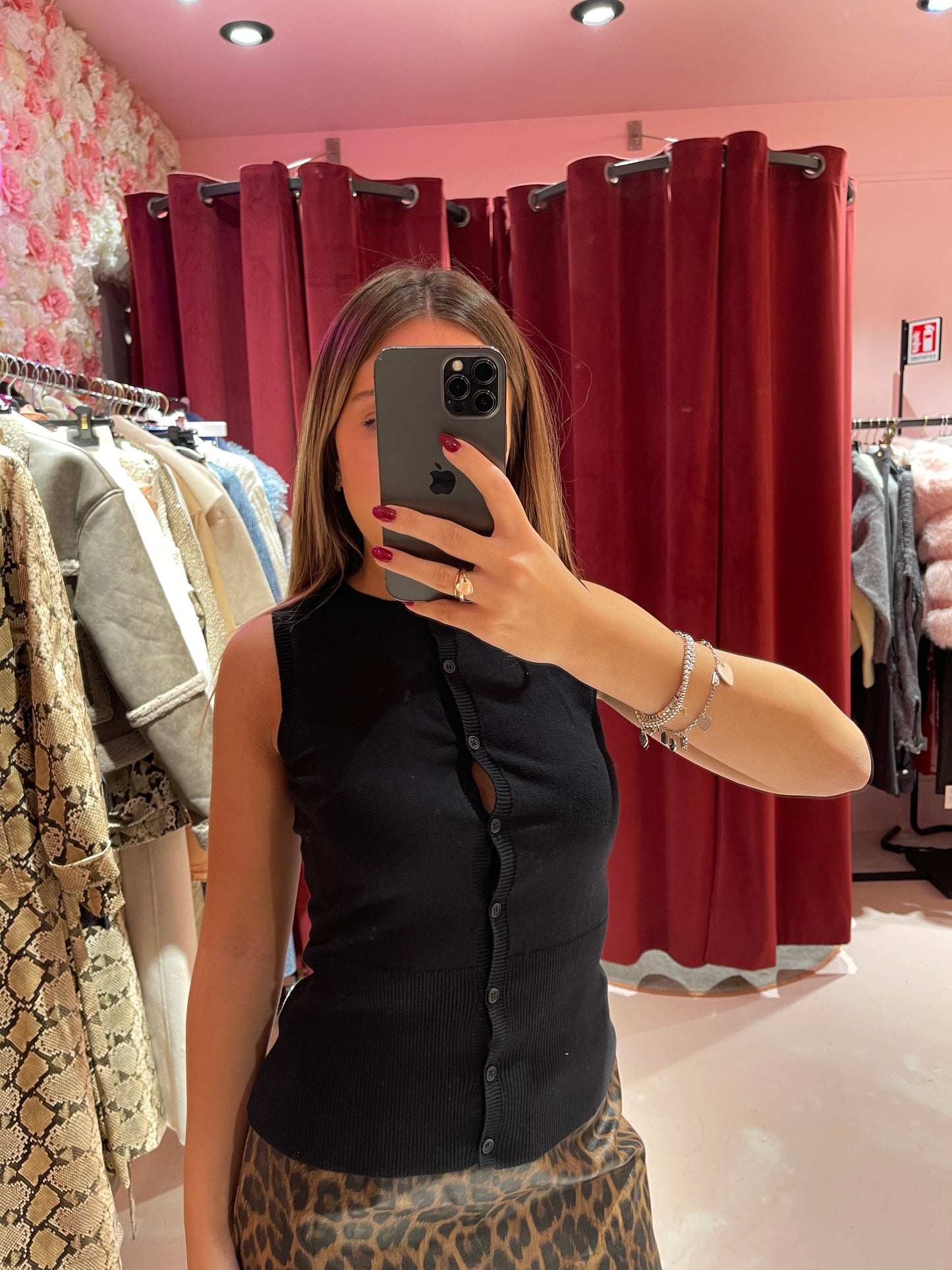 Maglione gilet bottoncini gl