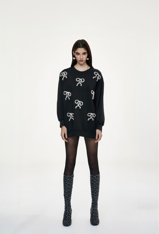 Nogara felpa fiocchi nera Odi Odi