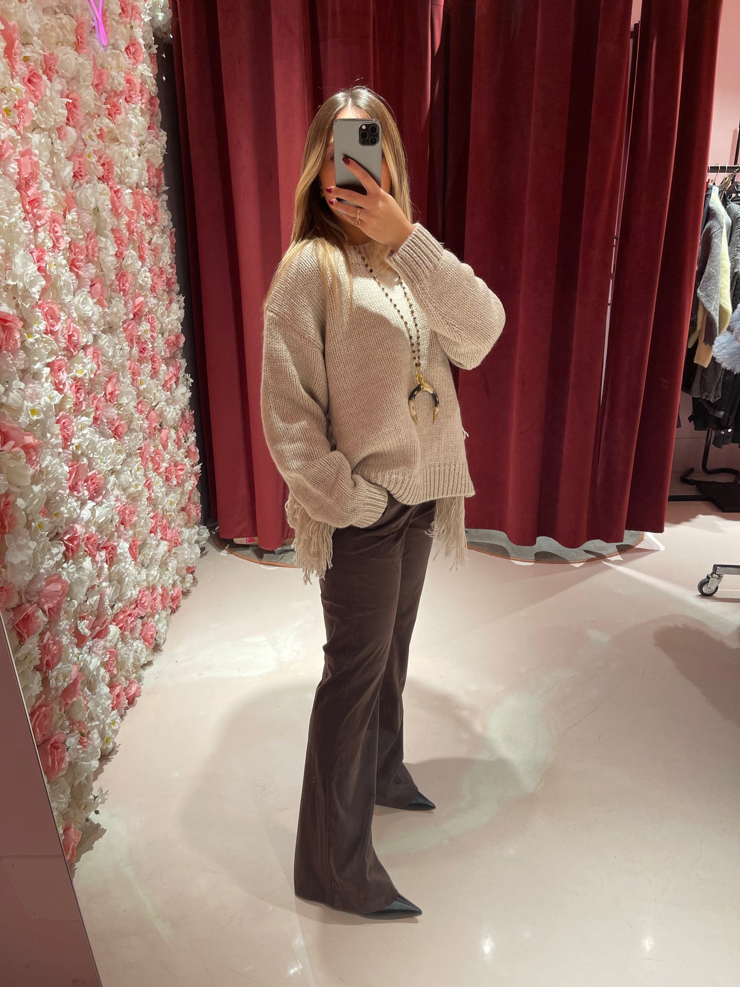 Pantalone scamosciato cioccolato gl