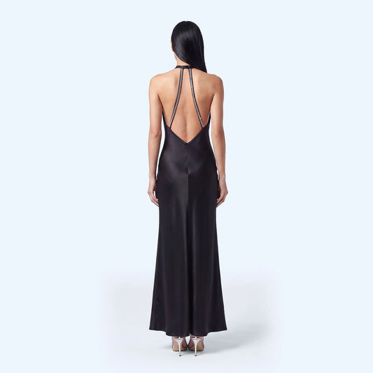 ABITO FLY DETTAGLIO STRASS SCHIENA NERO SILENCE LIMITED