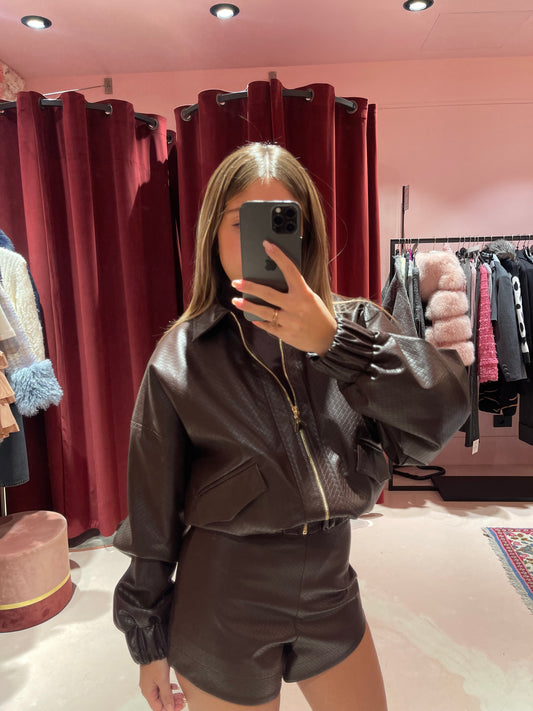 Bomber eco cioccolato Silence Limited