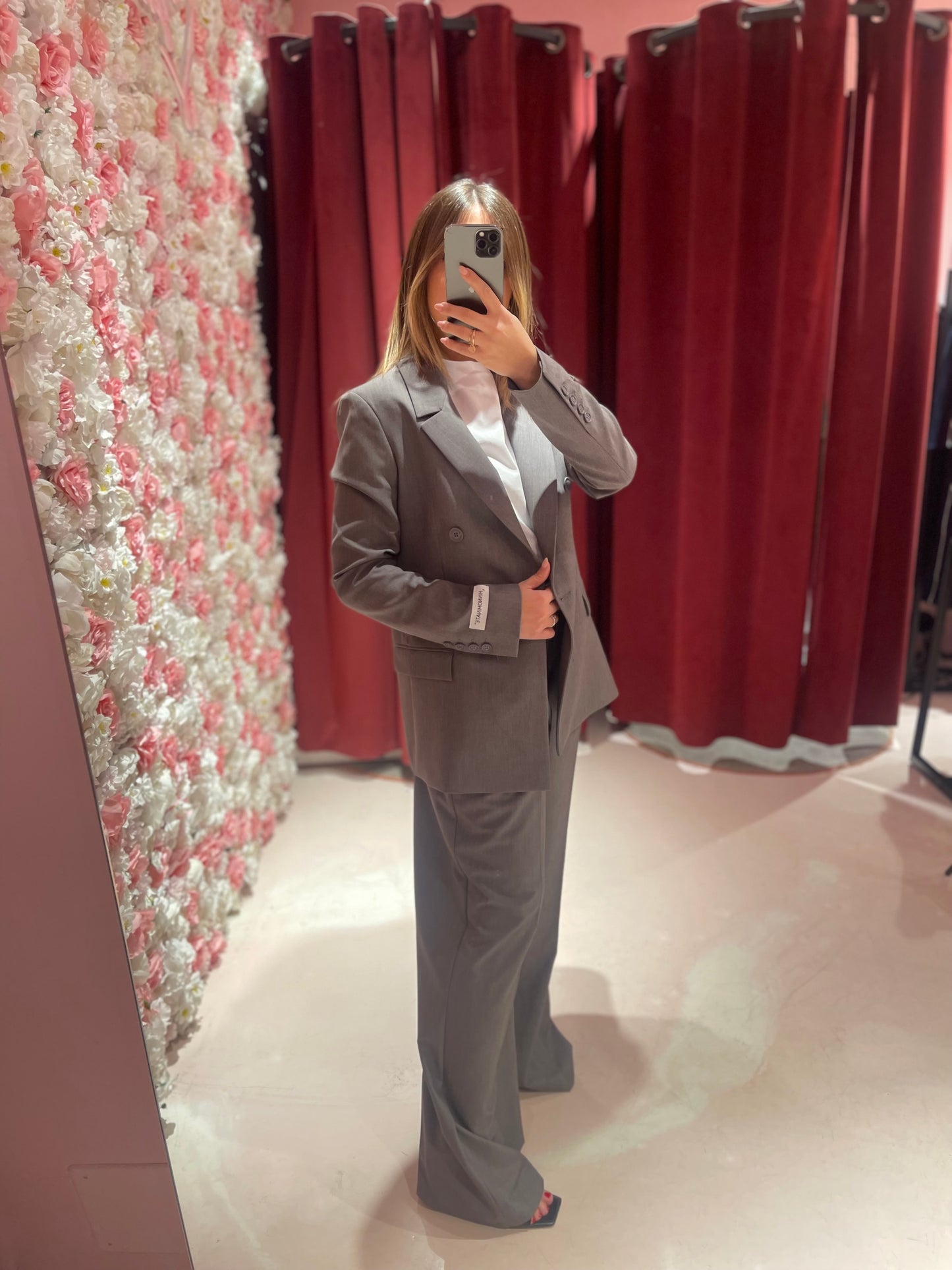 Giacca Doppiopetto Con Spalline • Grigio HINNOMINATE