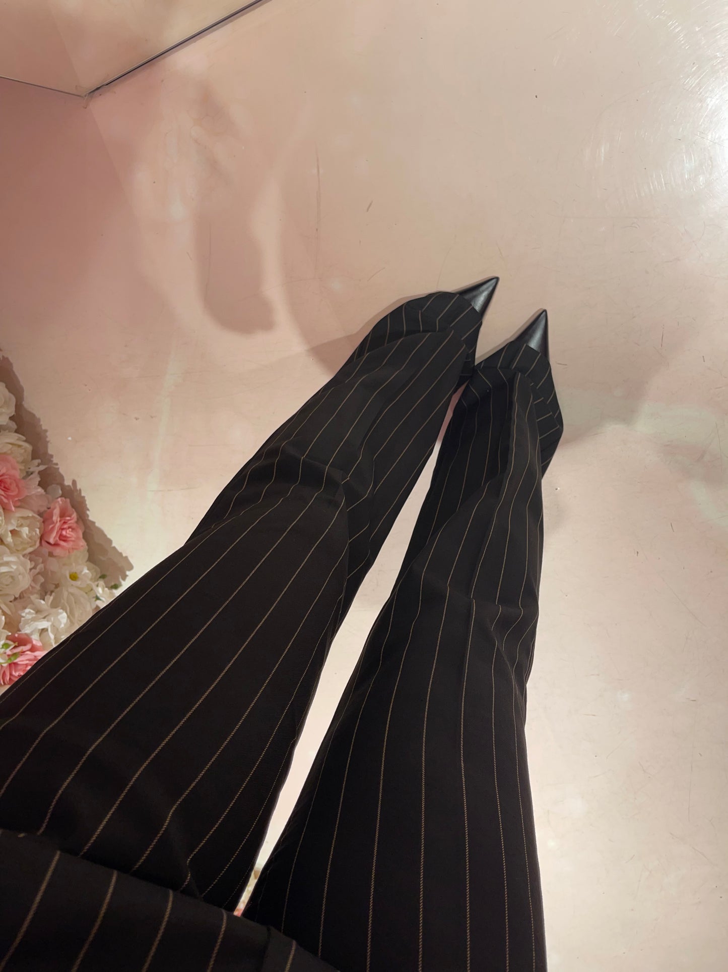 Crizia- Pantalone dritto gessato • Mar de Margaritas