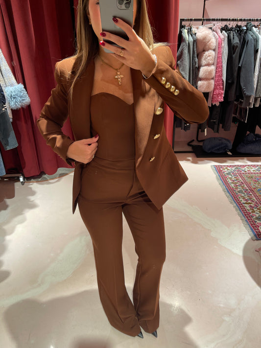 Pantalone flare Marrone Silence Limited