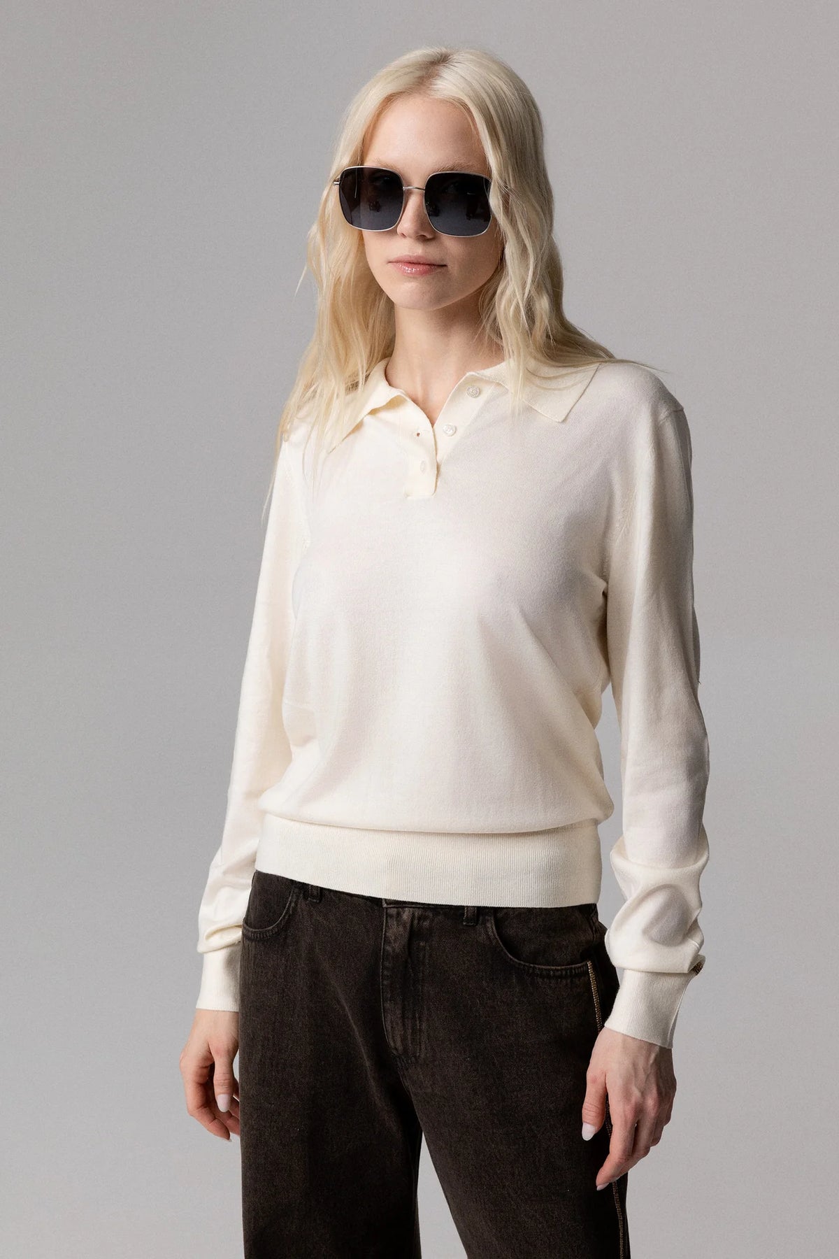 MAGLIA STILE POLO CON MANICHE GIOIELLO ODI ET AMO
