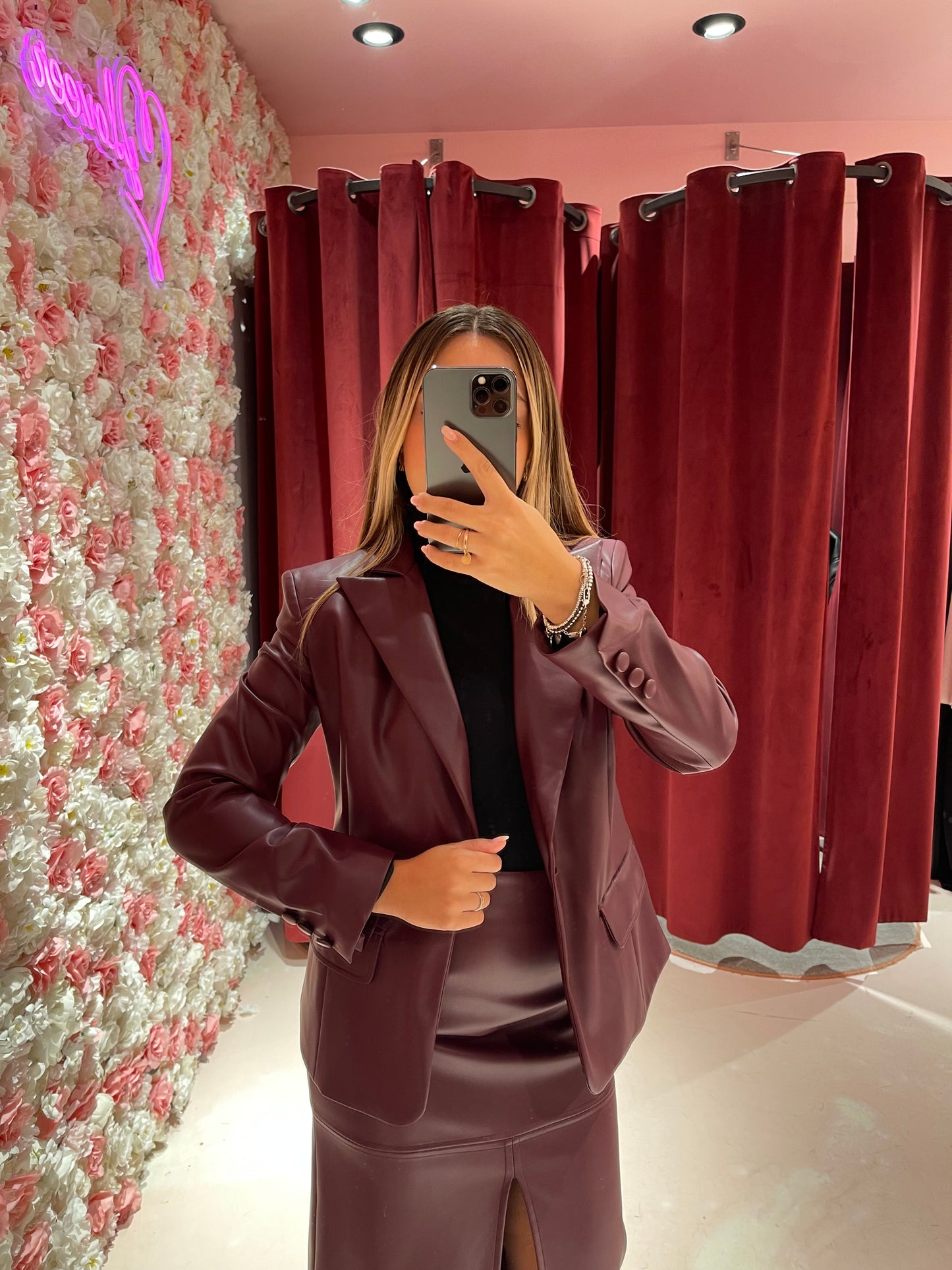 Giacca eco bordeaux Dramee