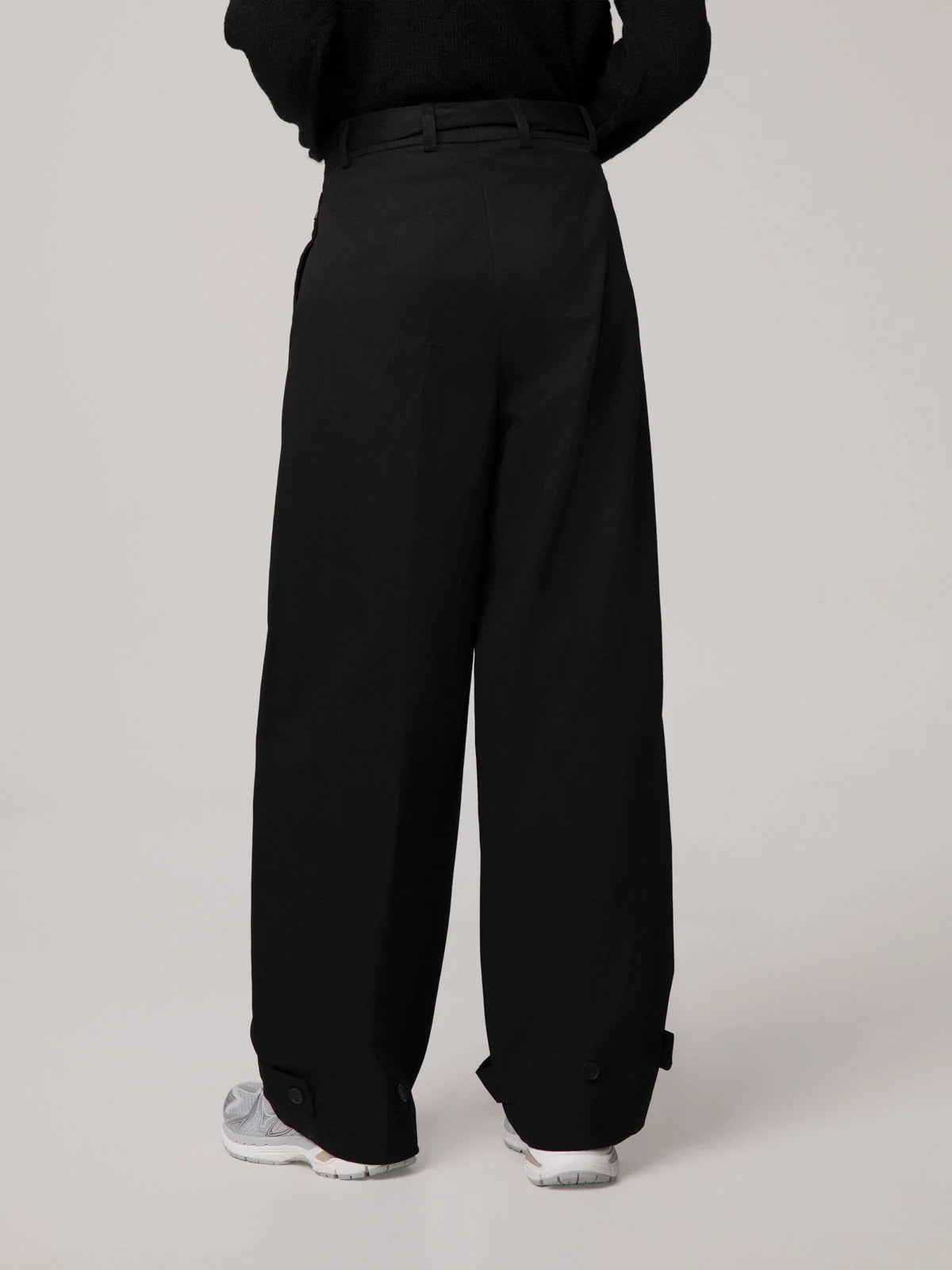Pantalone in cotone con cinturino nero Hinnominate