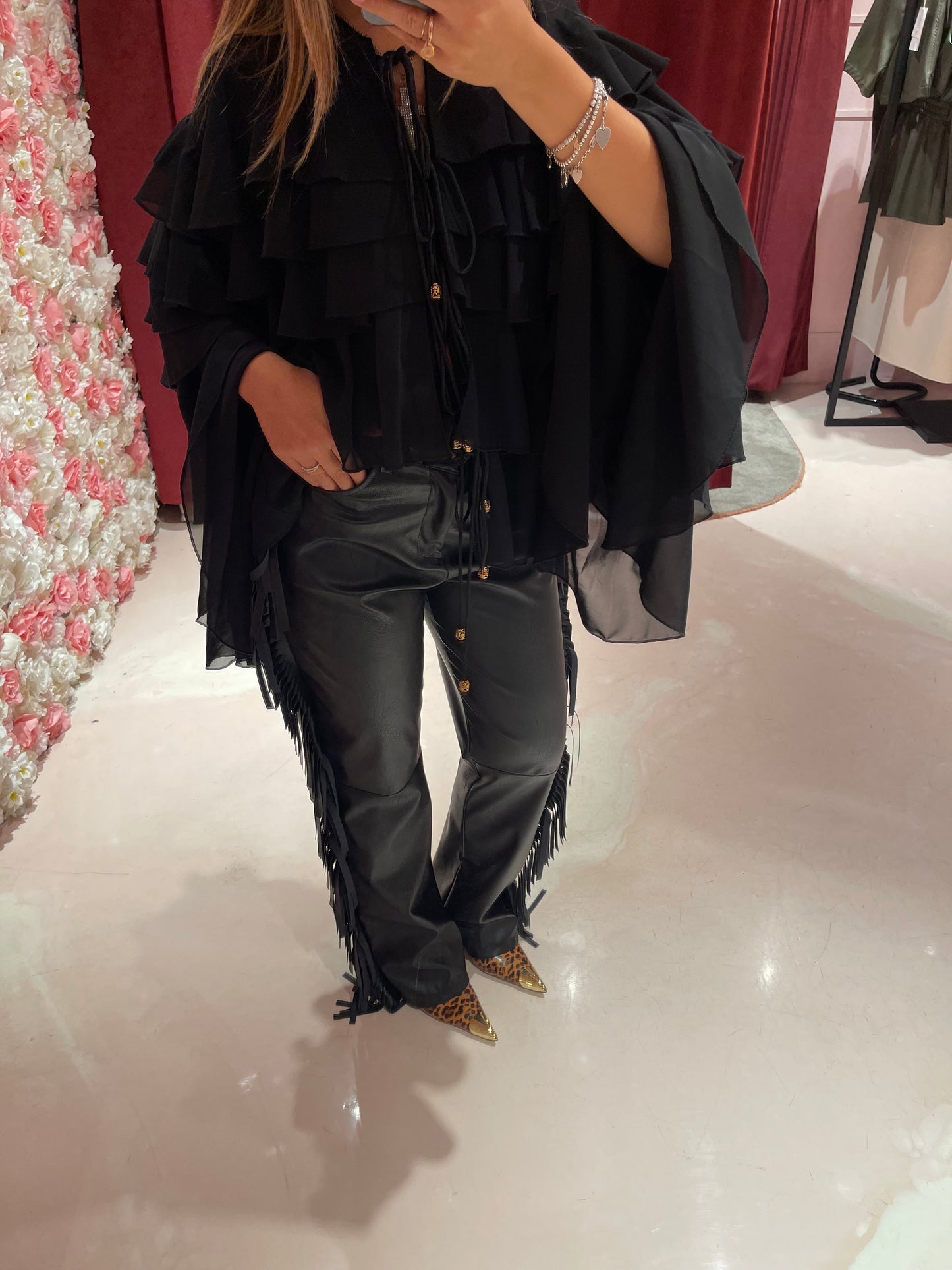 Clayde pantalone eco frange Tpn