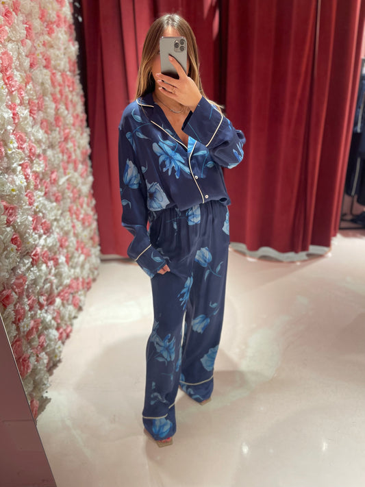 Rosie - Pantalone Dritto • Lotus Blu Mar de Margaritas