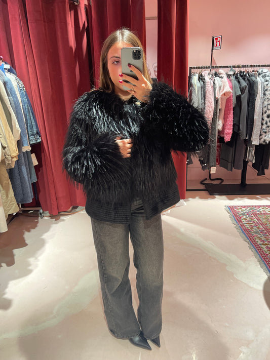 Pelliccia eco luxury black uc