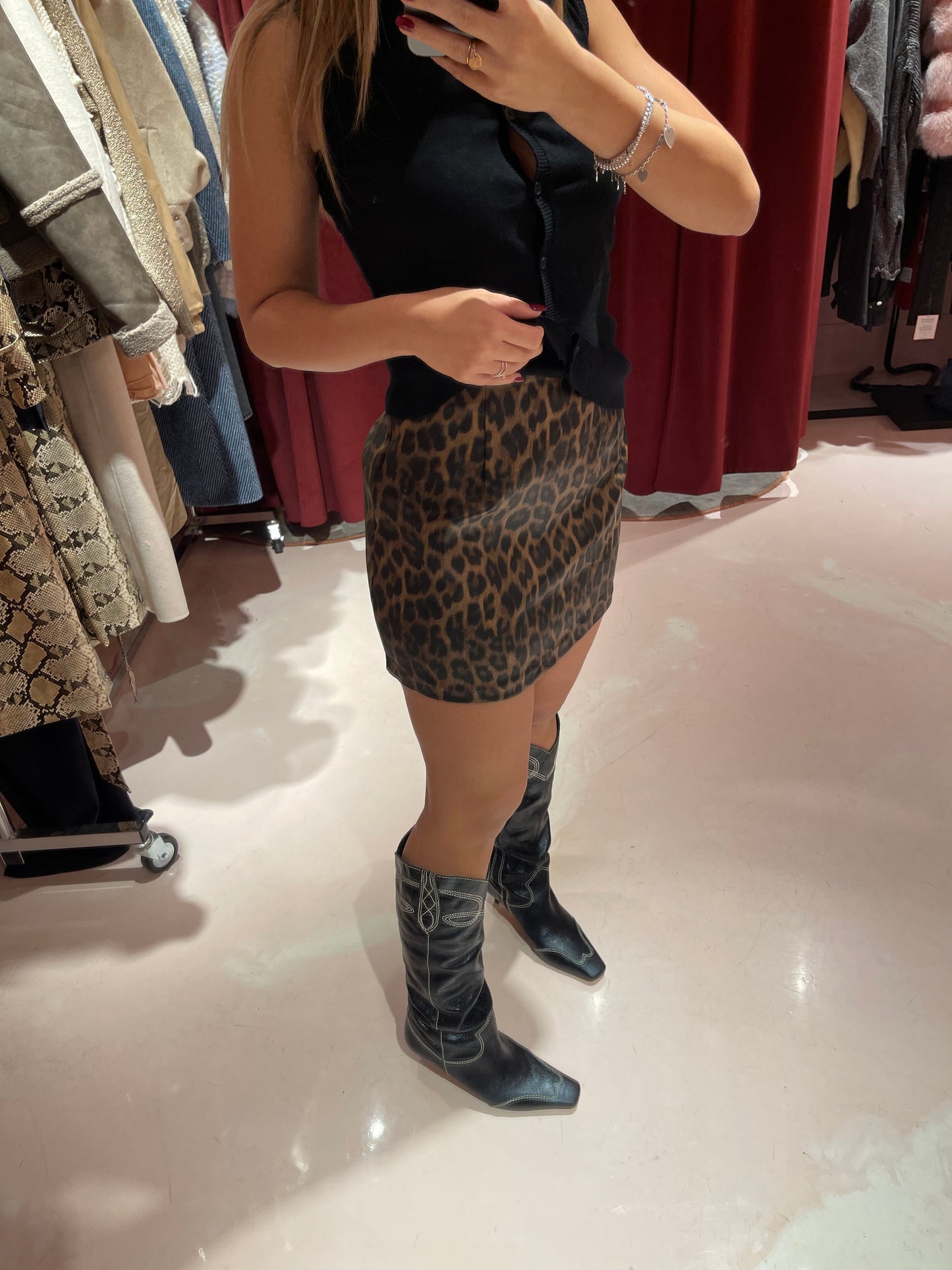 Minigonna eco maculata gl