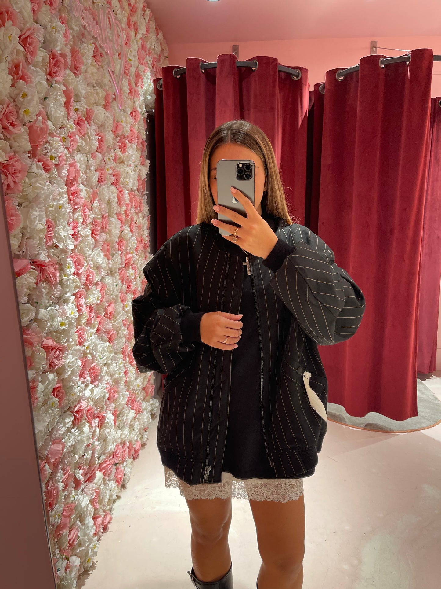 Raven - Bomber gessato Mar de Margaritas