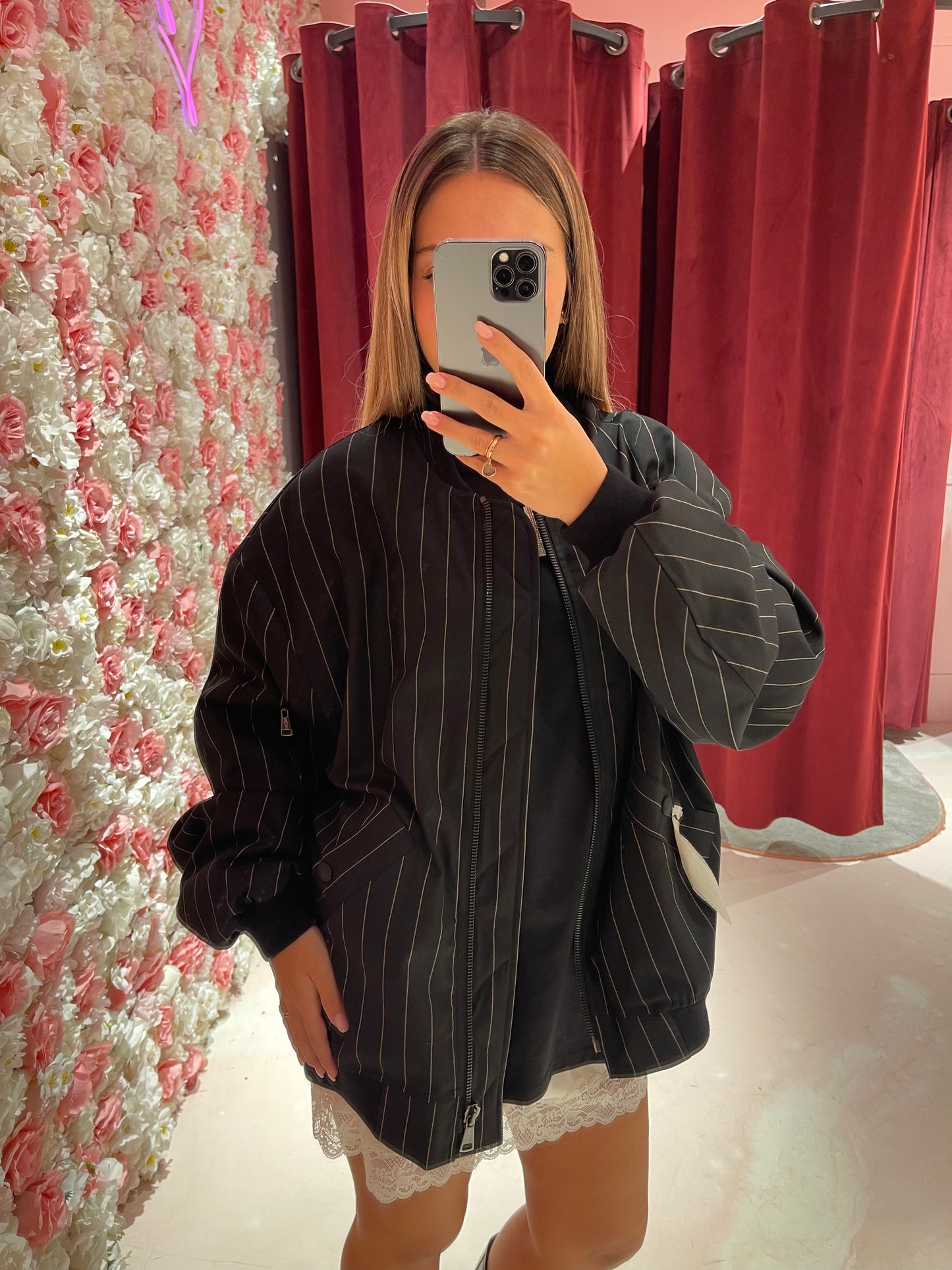 Raven - Bomber gessato Mar de Margaritas