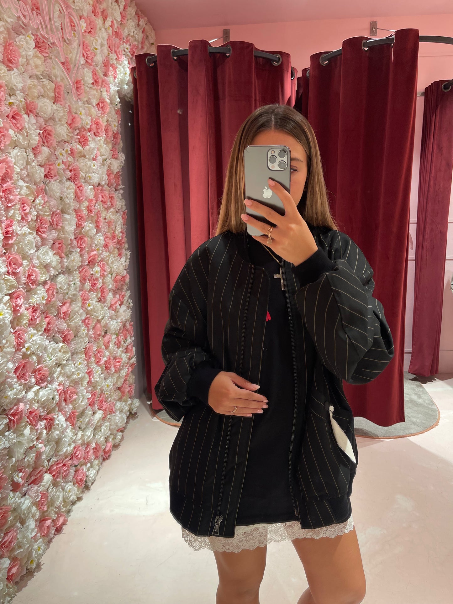 Raven - Bomber gessato Mar de Margaritas