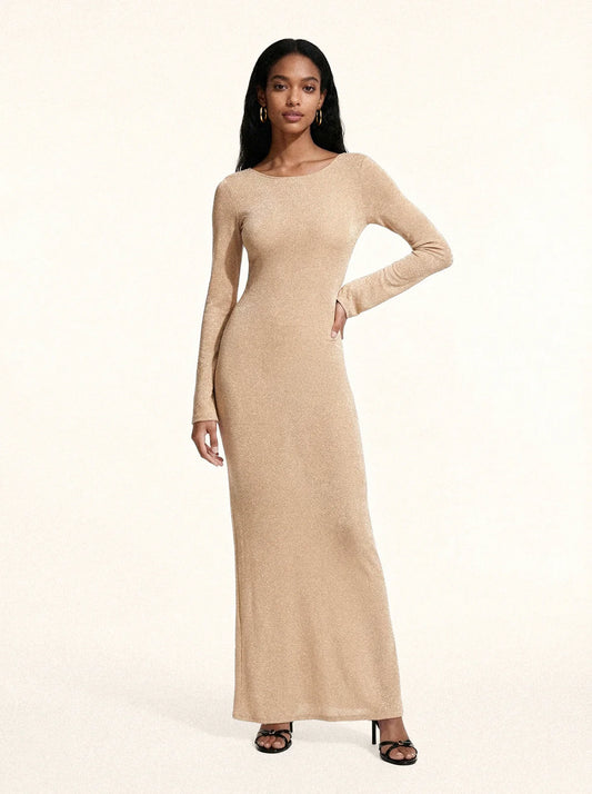 Vestito lungo Donna Me fui Gold Me Fui