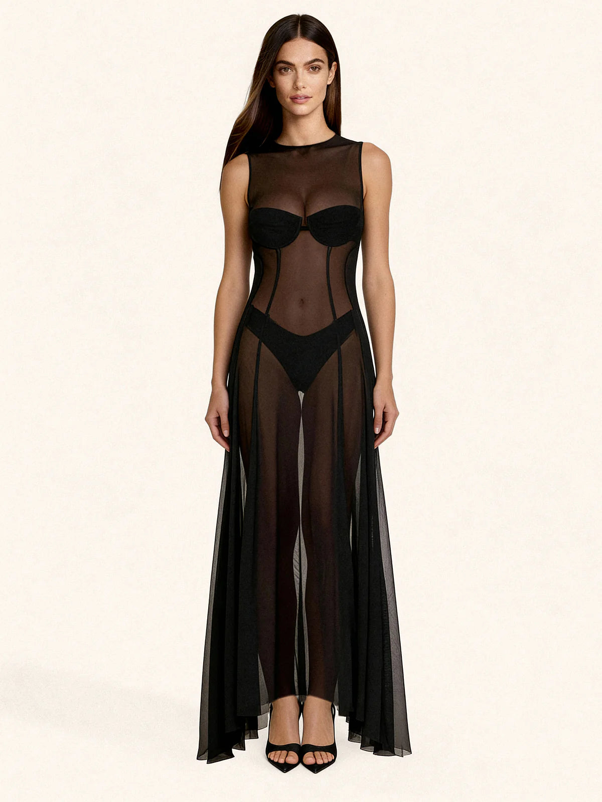 Vestito Lungo Donna Me Fui Nero