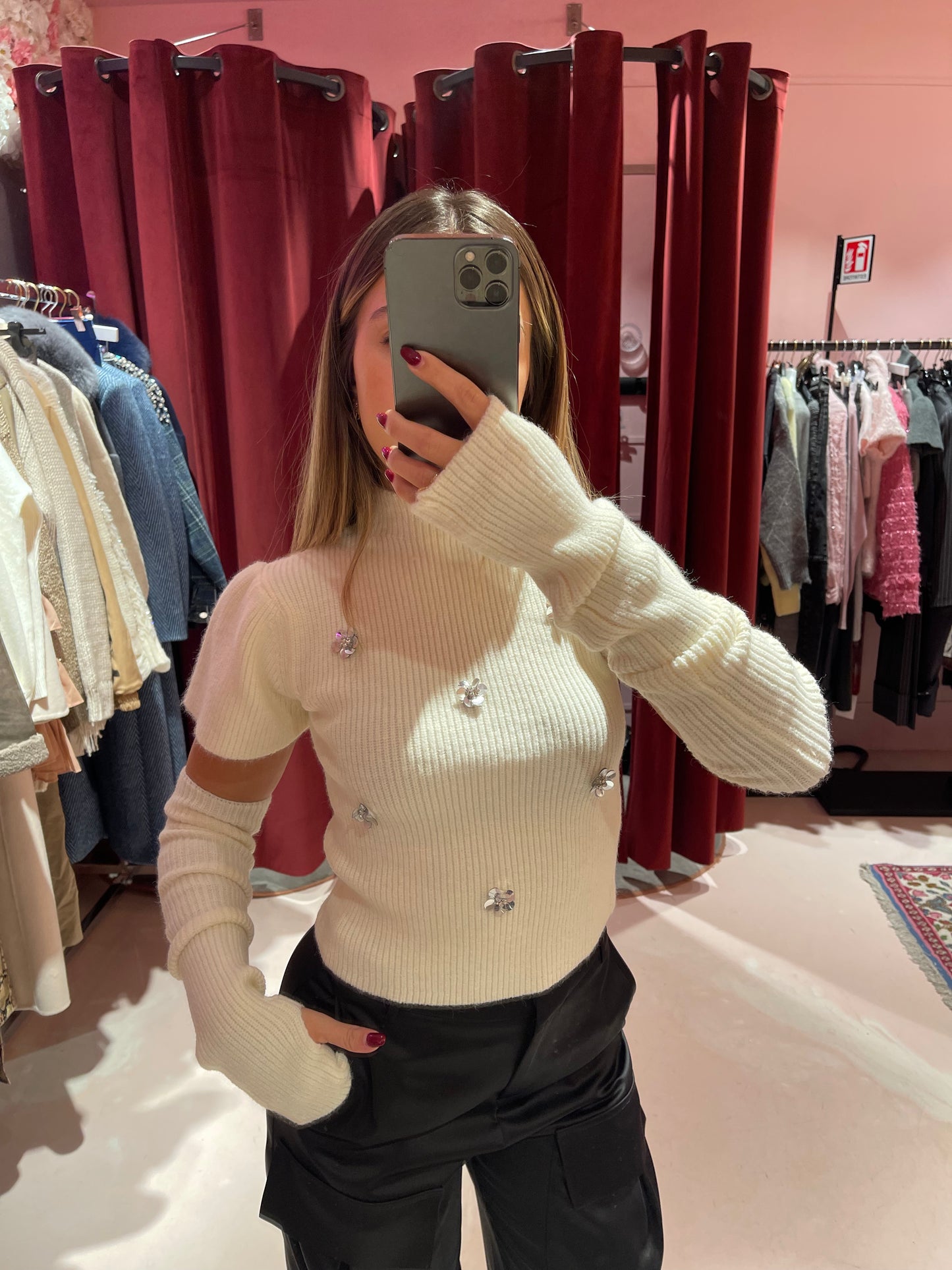 Barolo maglia manicotti bianco Odi odi