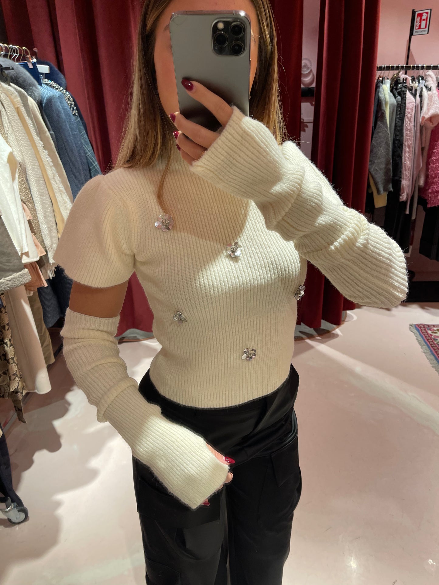 Barolo maglia manicotti bianco Odi odi