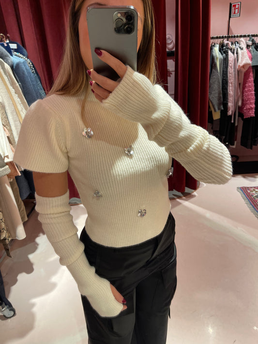 Barolo maglia manicotti bianco Odi odi