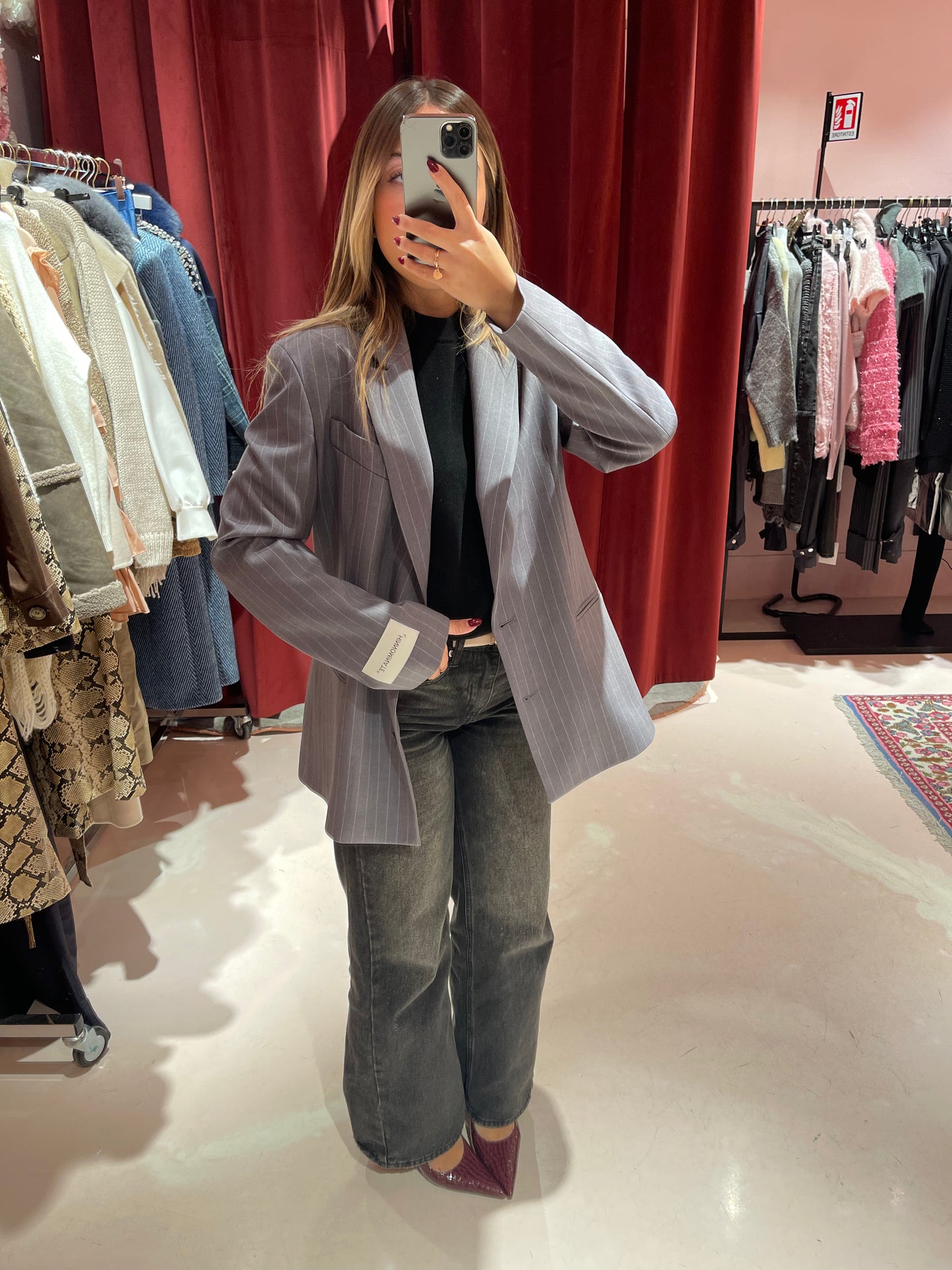 Blazer gessato grigio HINNOMINATE