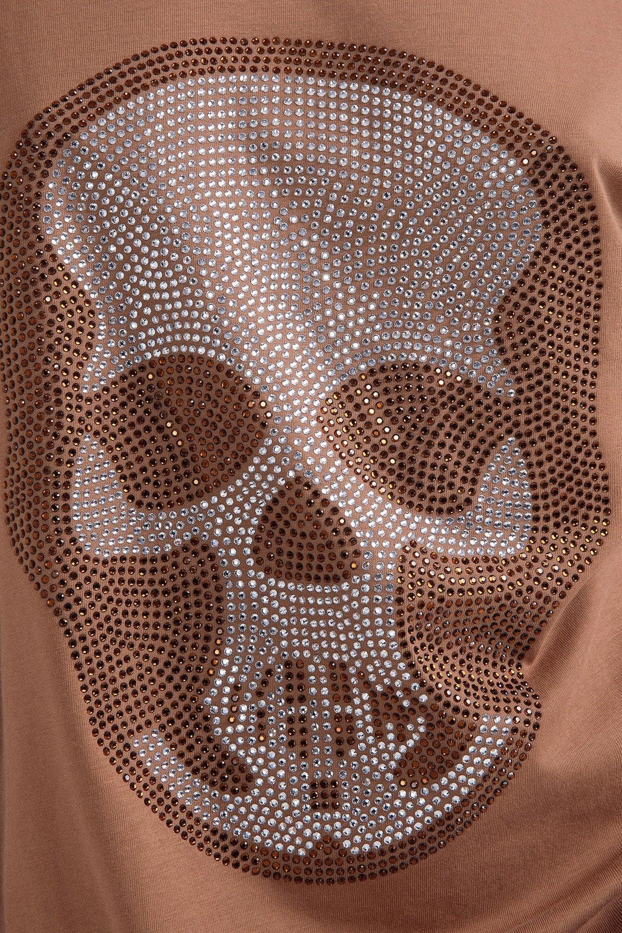 T-SHIRT OVERSIZE PARIS IN COTONE CON STRASS TESCHIO