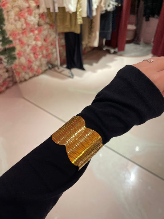 Bracciale bangle striato acciaio